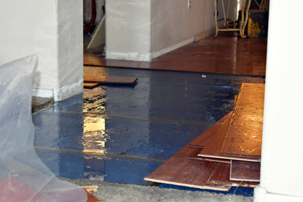 Professional Burst Pipe Water Damage technician working in Cache, OK